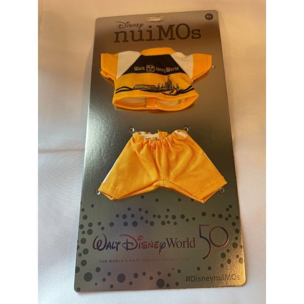 Disney Parks nuiMOs 50th Celebration Yellow &‎ White Walt Disney World Set New